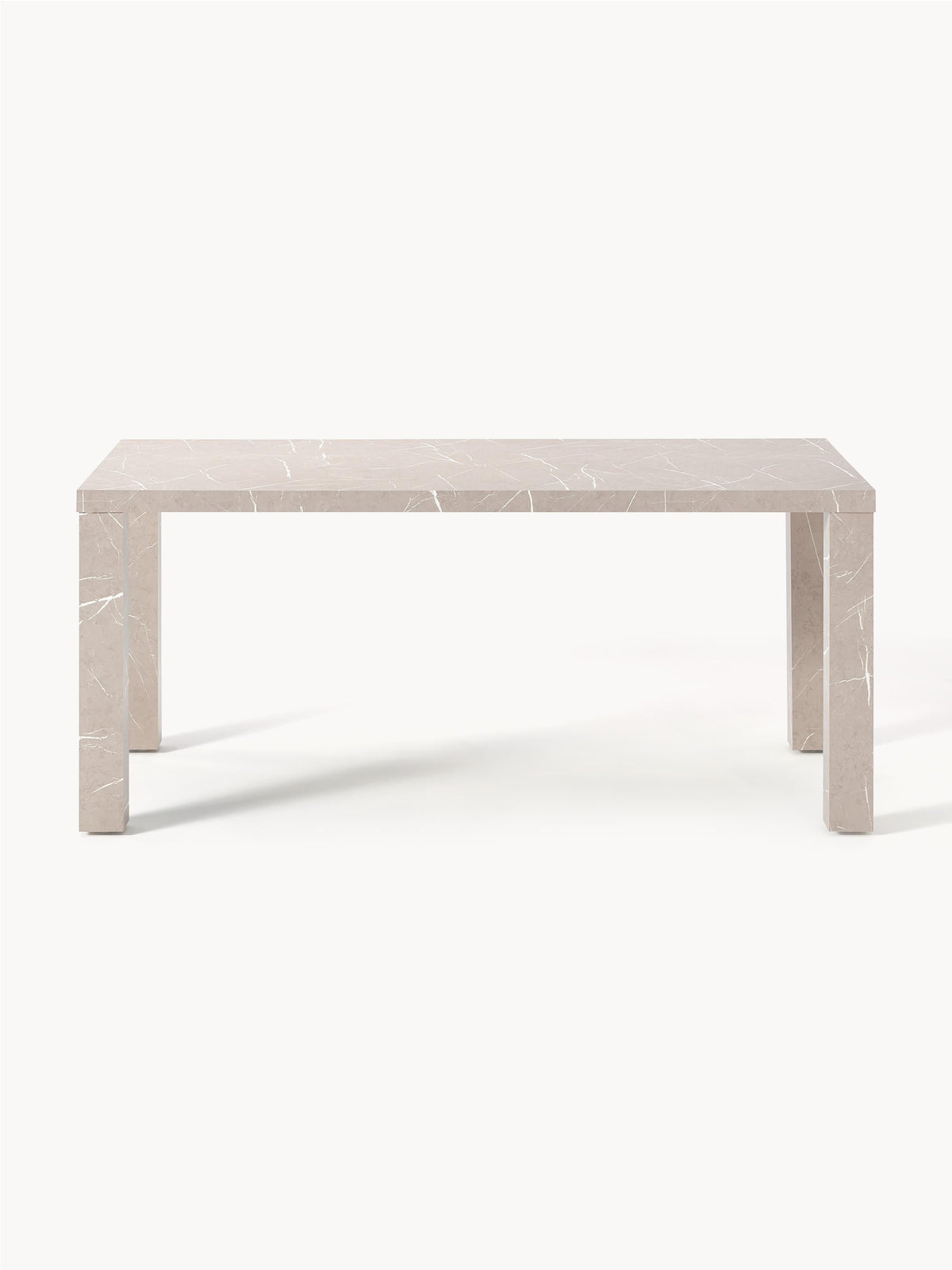 Carlenzo Dining Table in Marble Look, 180 x 90 cm