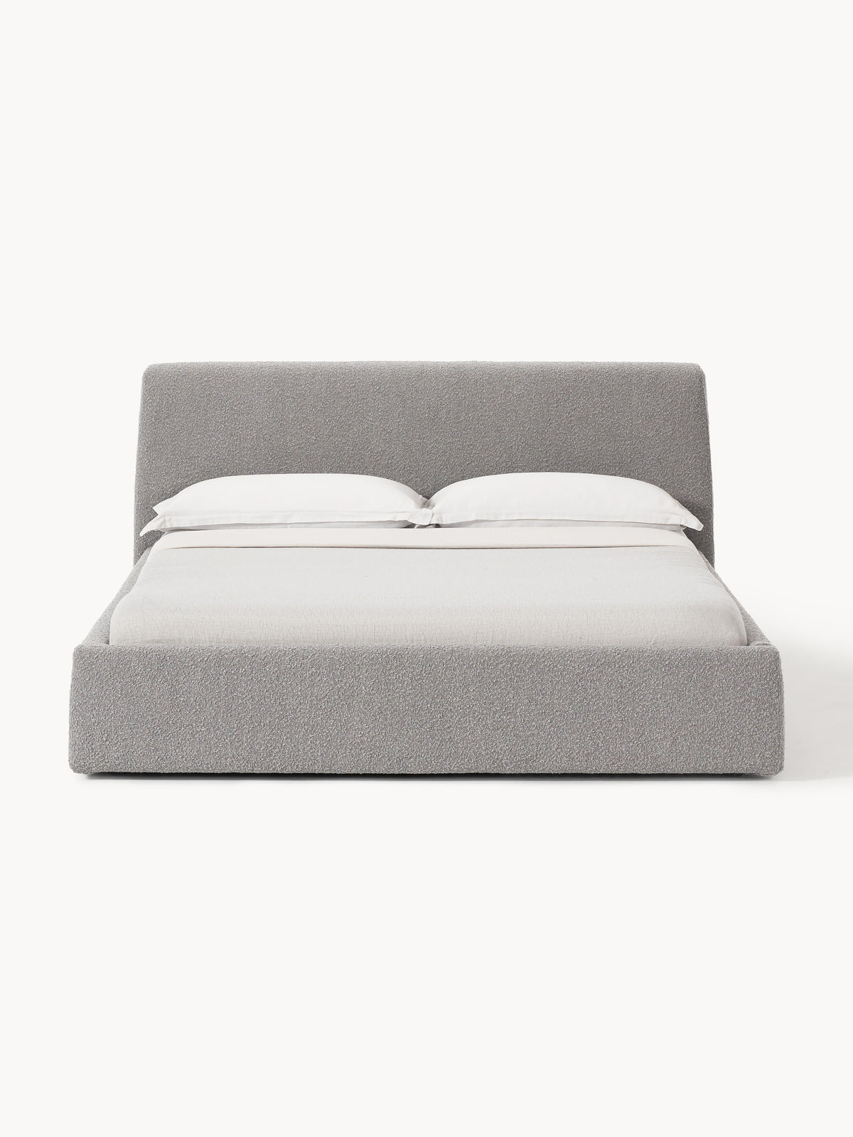 Clonvera Upholstered Bouclé Bed