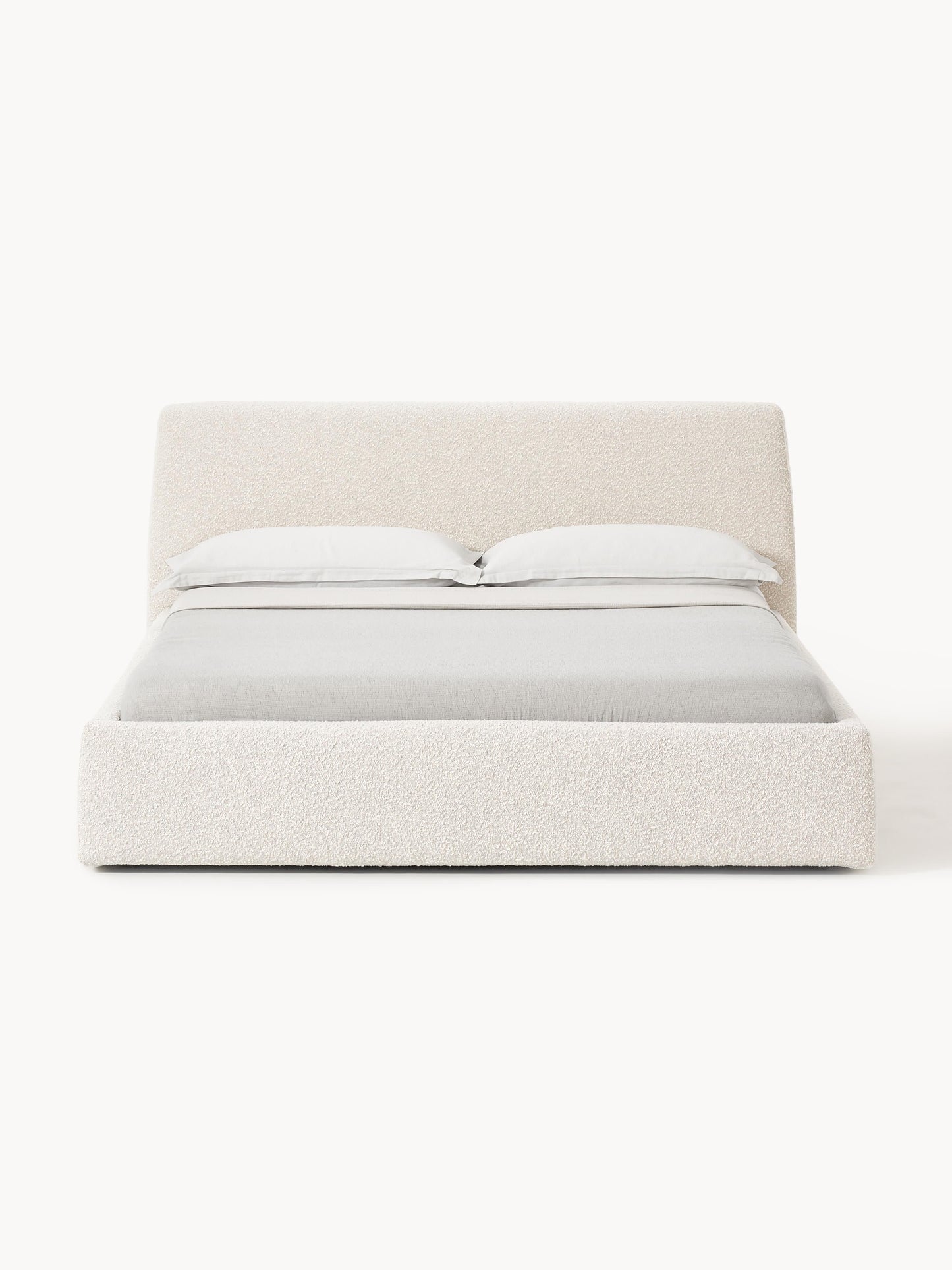 Clonvera Upholstered Bouclé Bed