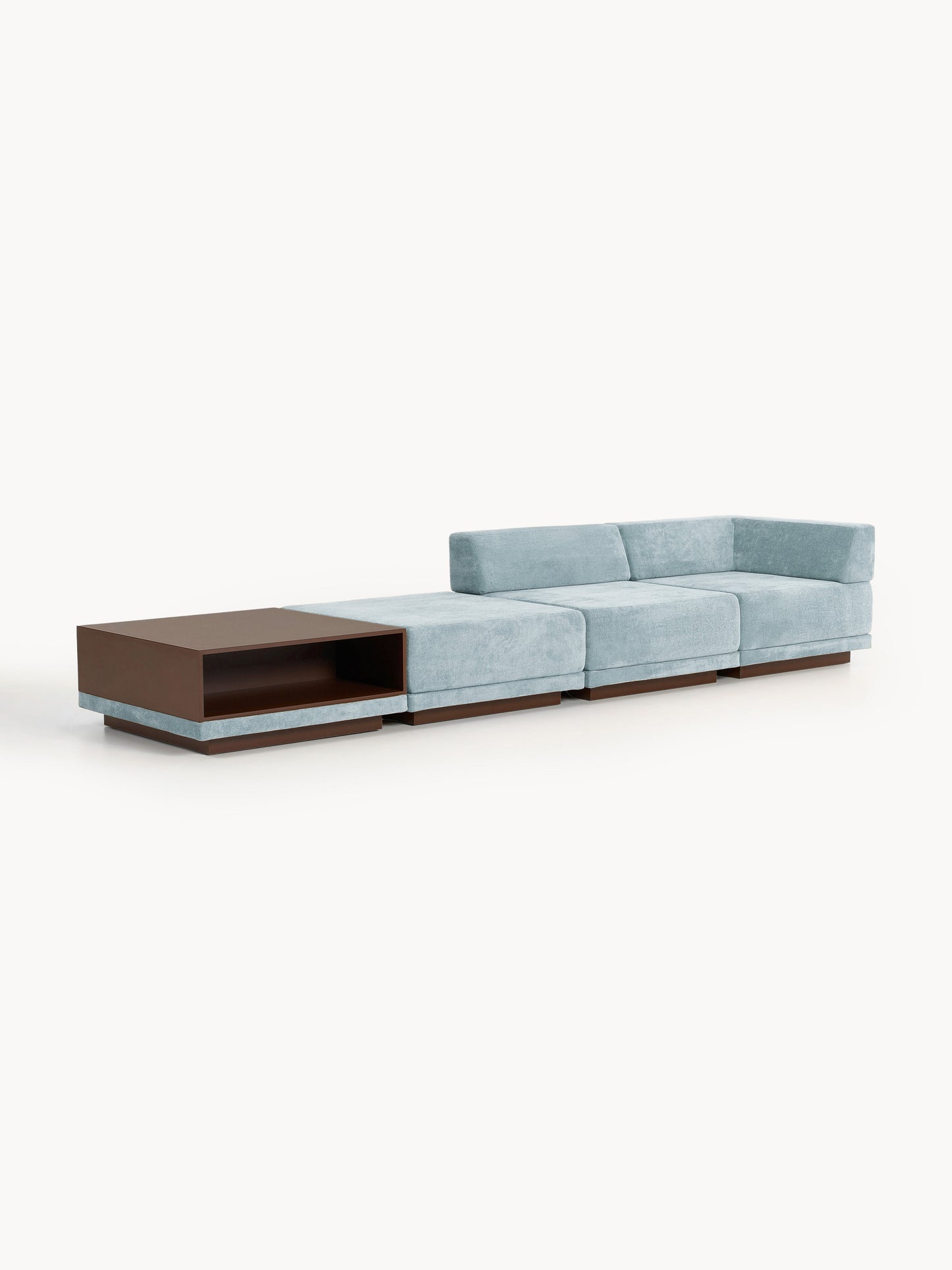 Colendo Modular Sofa (4-Seater) with Coffee Table & Ottoman