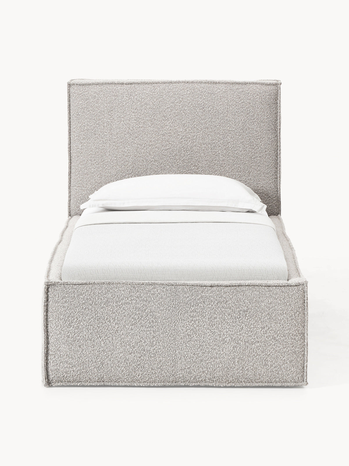 Dravena Single Bed in Bouclé
