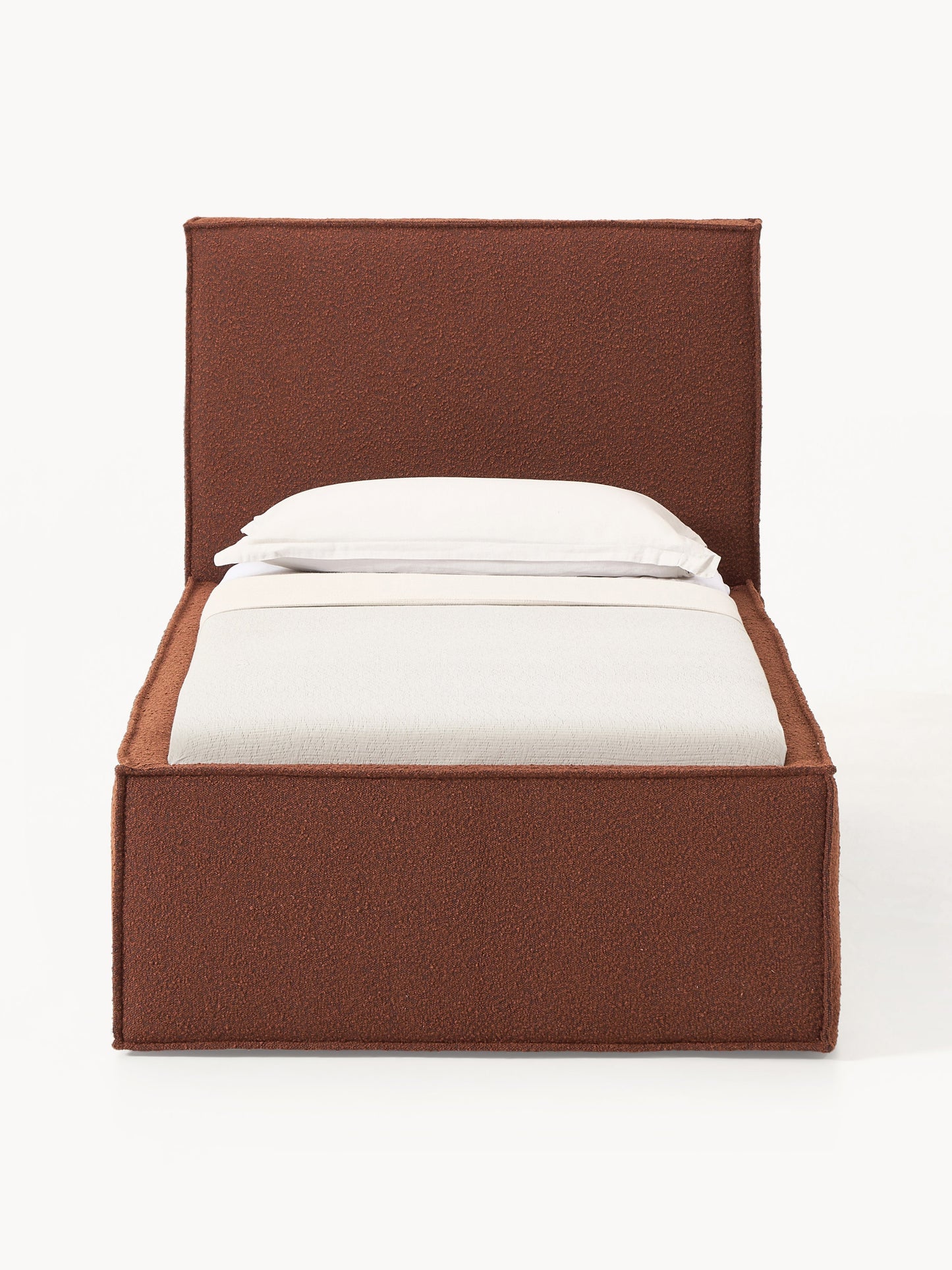 Dravena Single Bed in Bouclé