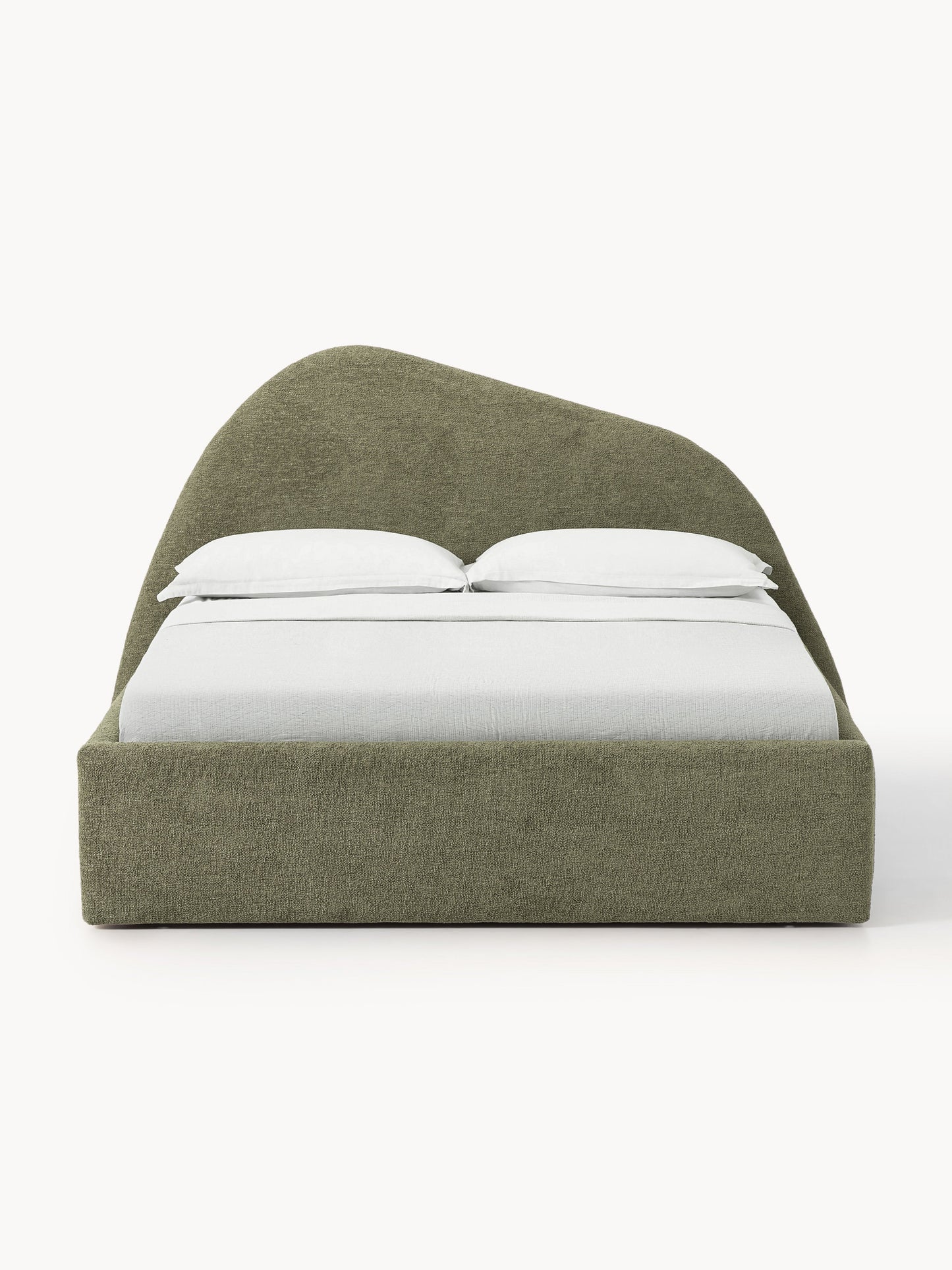 Garnell Upholstered Bouclé Bed