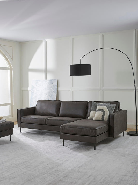 Huntendo Leather Corner Sofa (3-Seater)