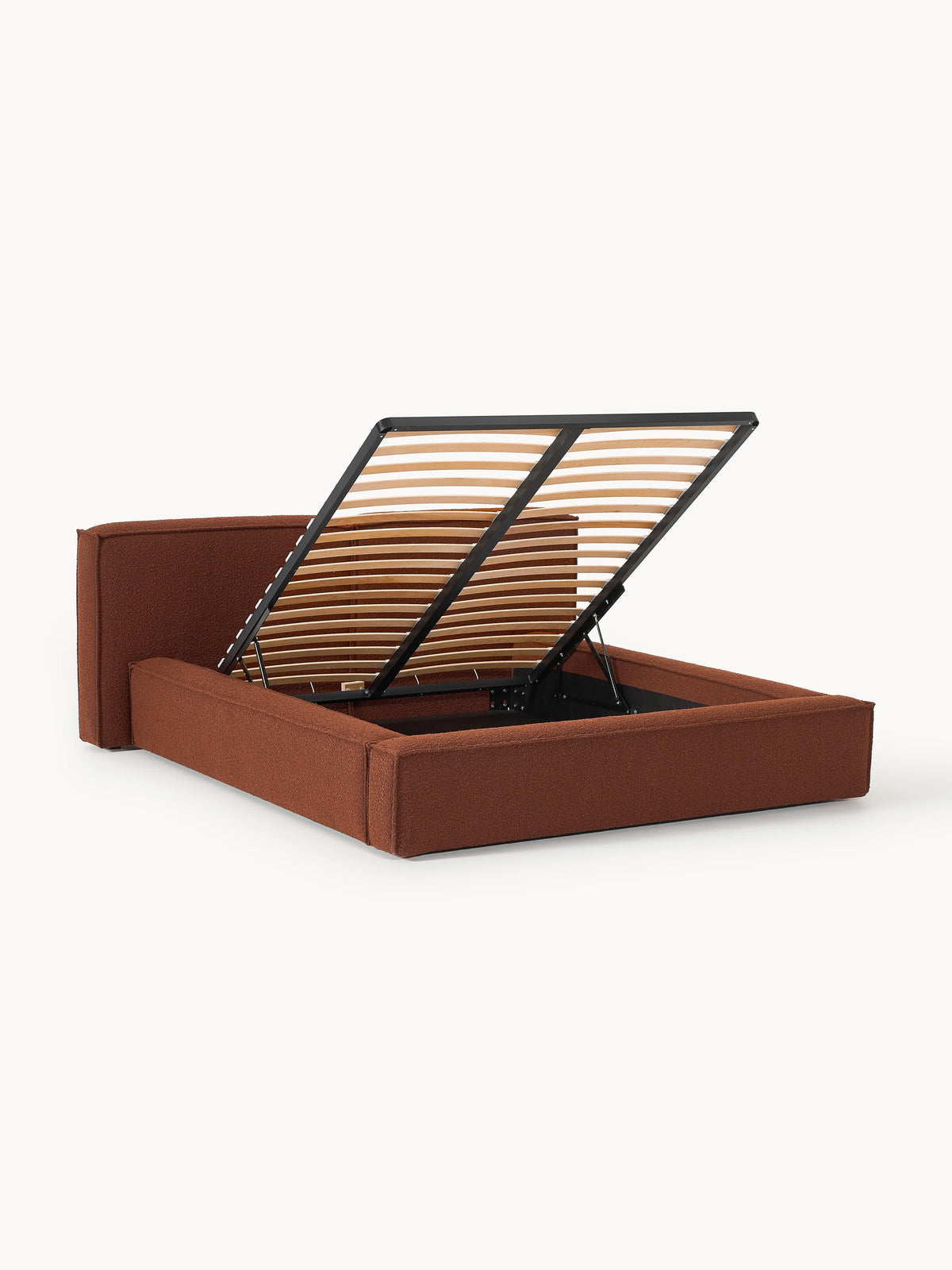 Lenmoor Bouclé Upholstered Bed with Storage