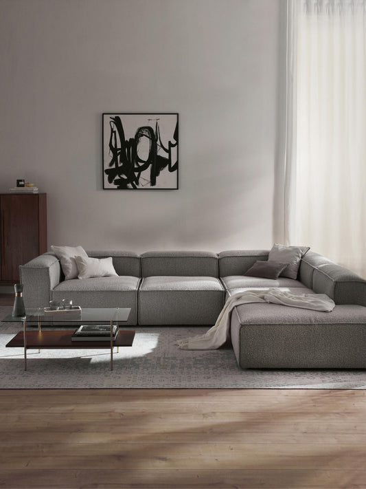 Lenmoor Modular XL Bouclé Corner Sofa (4-Seater)