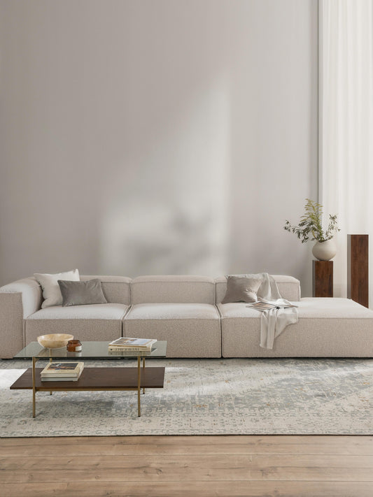 Lenmoor Modular XL Bouclé Ottoman
