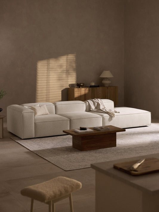 Lenmoor Modular XL Ottoman in Linen Blend