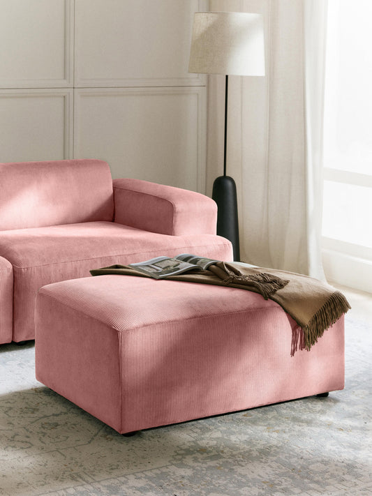 Melvara Stool in Corduroy, W 99 x D 72 cm