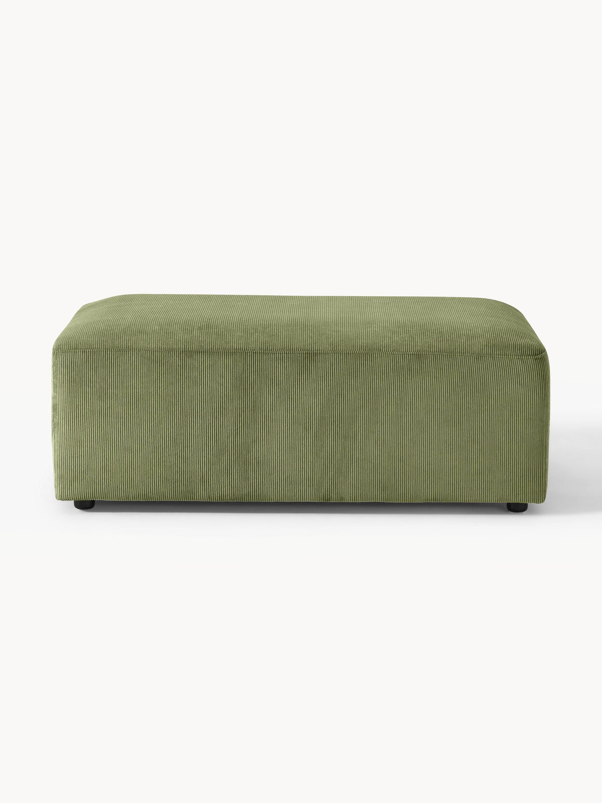 Melvara XL Corduroy Ottoman, W 116 x D 72 cm
