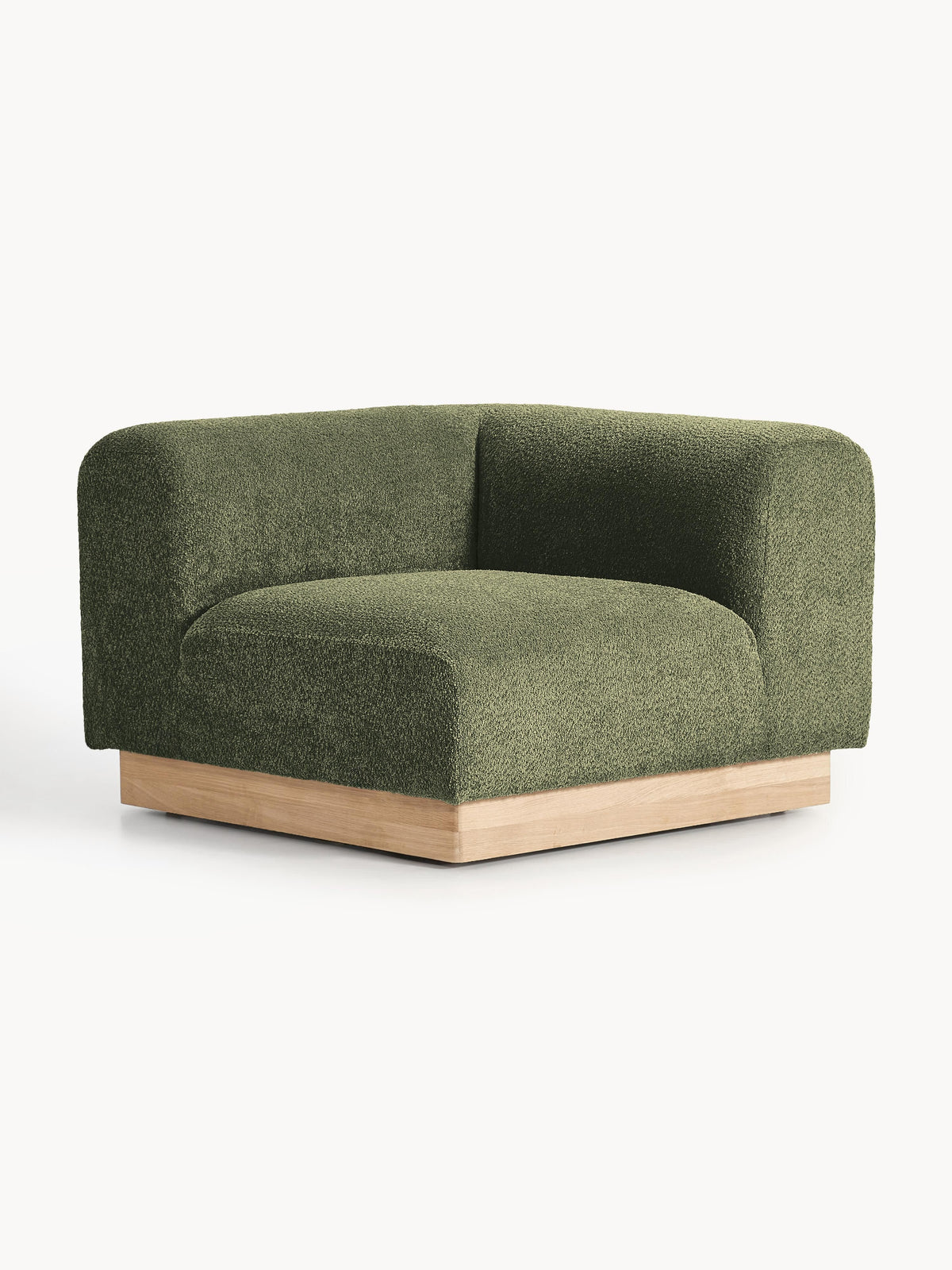 Natessia Teddy Bouclé Corner Module