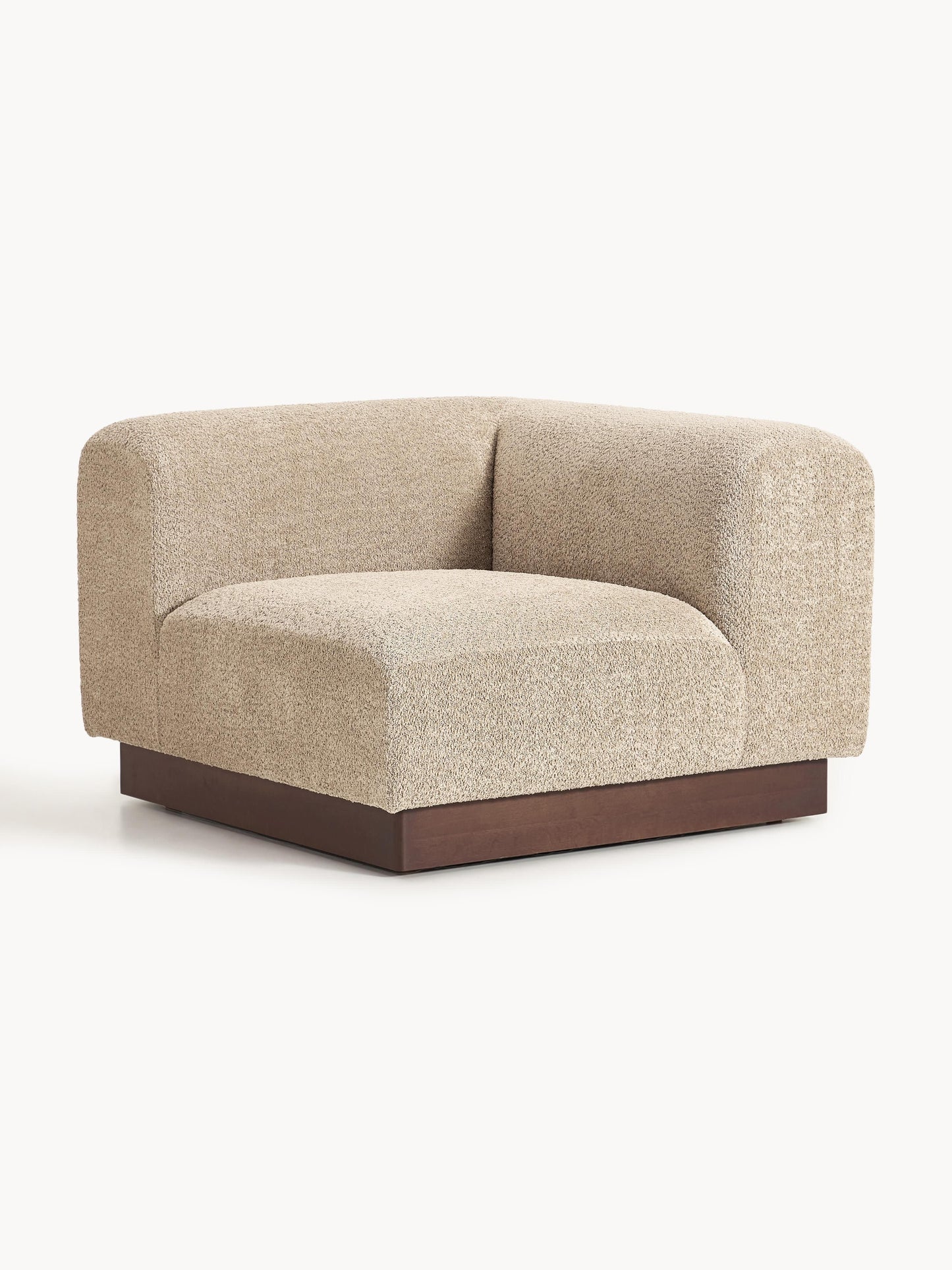 Natessia Teddy Bouclé Corner Module