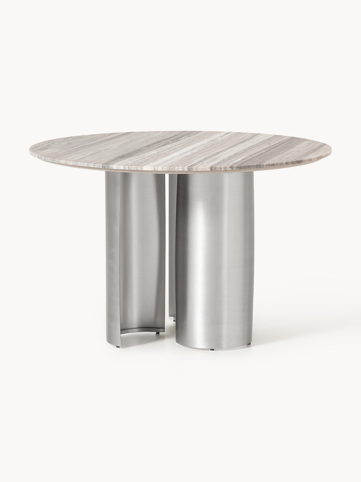 Novanzo Round Dining Table with Marble Tabletop, Ø 120 cm