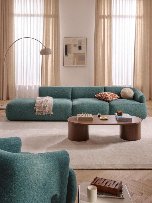 Ravella Modular Bouclé Chaise (2-Seater)
