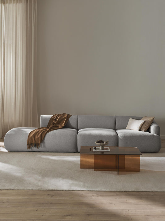Ravella Modular Bouclé Chaise (2-Seater)