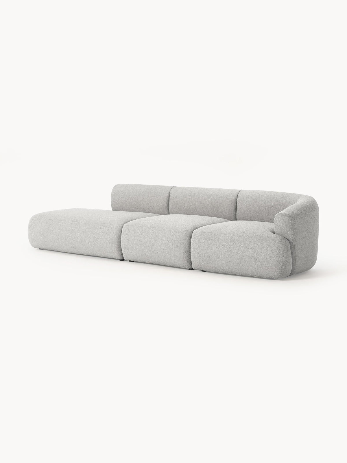 Ravella Modular Bouclé Chaise (2-Seater)