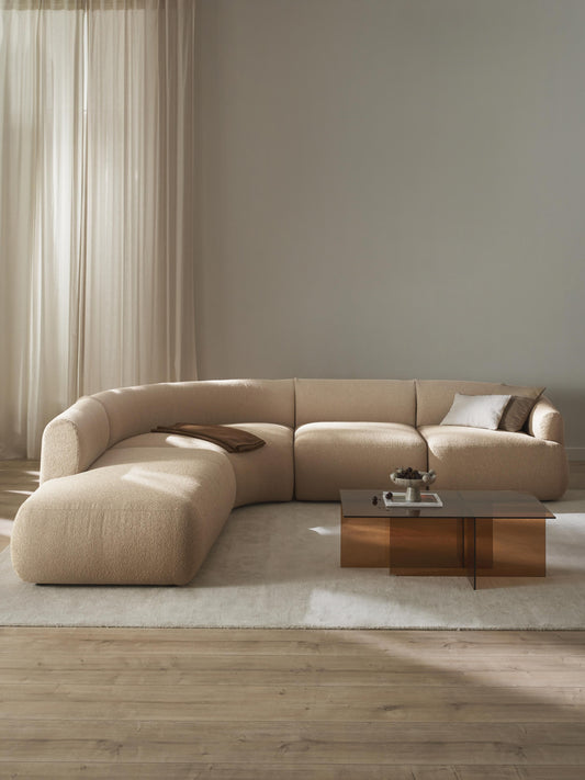 Ravella Modular Bouclé Corner Sofa (4-Seater)
