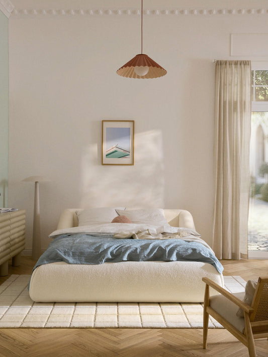 Ravella Upholstered Bed in Teddy
