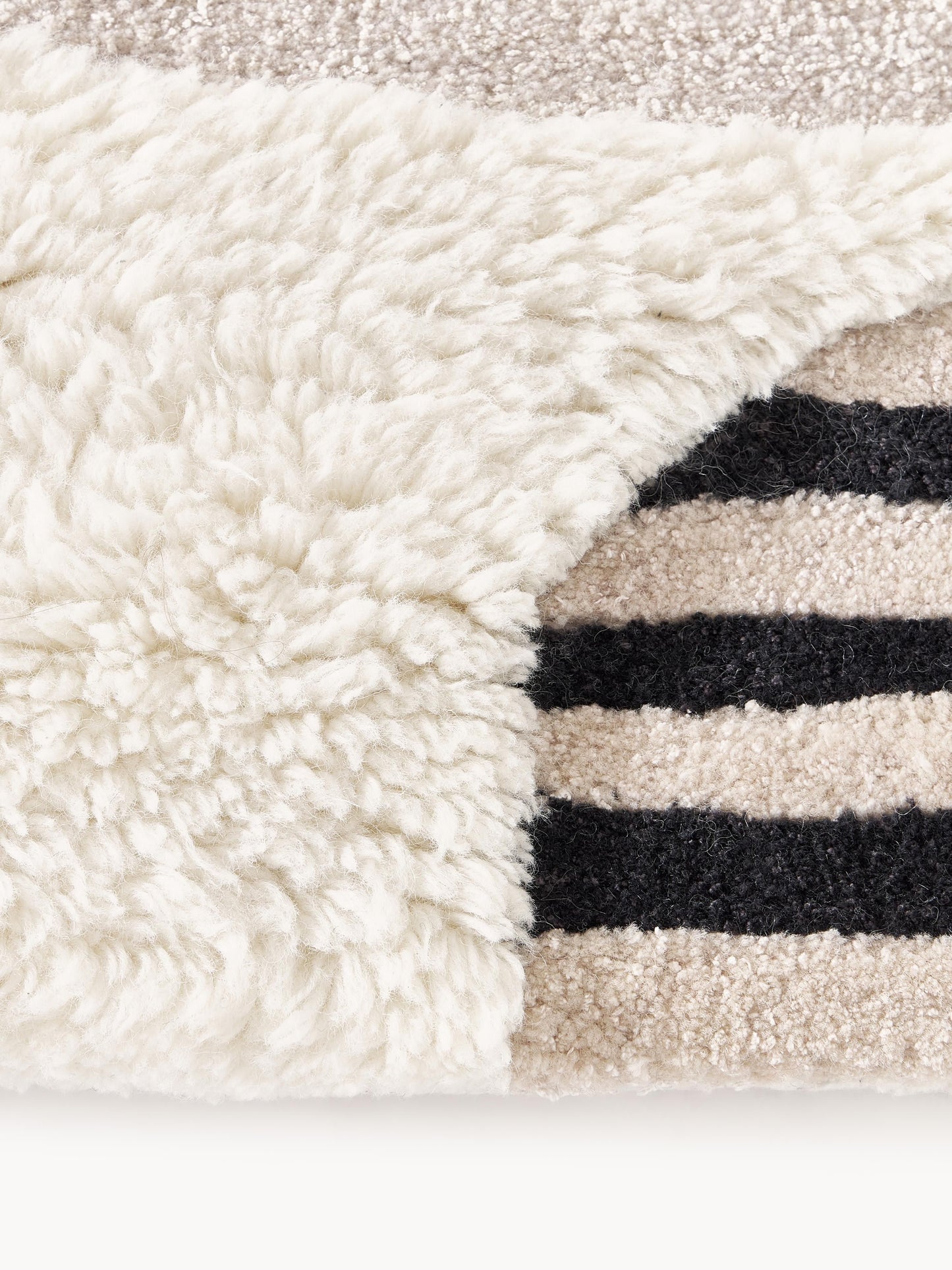 Rosendo Hand-Tufted Wool Rug with High-Low Texture