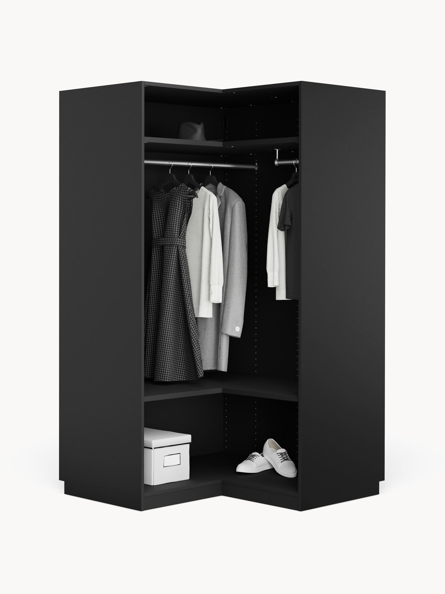 Simelda Modular Corner Wardrobe, 115 cm Wide