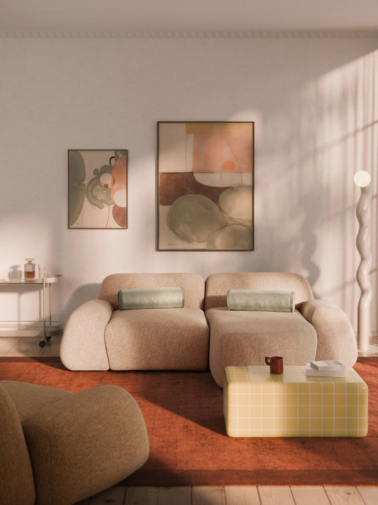 Wolnera Modular Bouclé Corner Sofa (3-Seater)