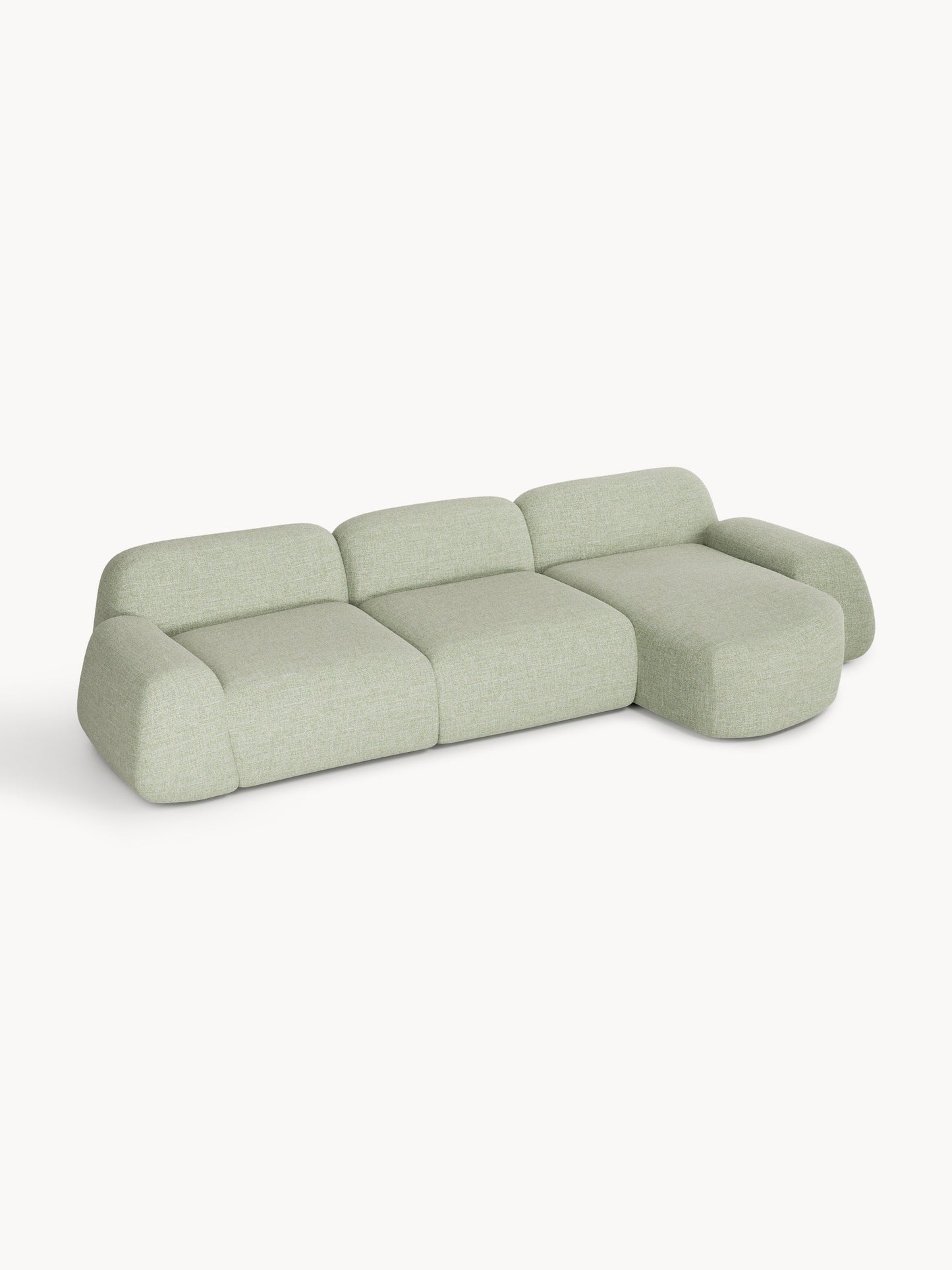Wolnera Modular Bouclé Corner Sofa (4-Seater)
