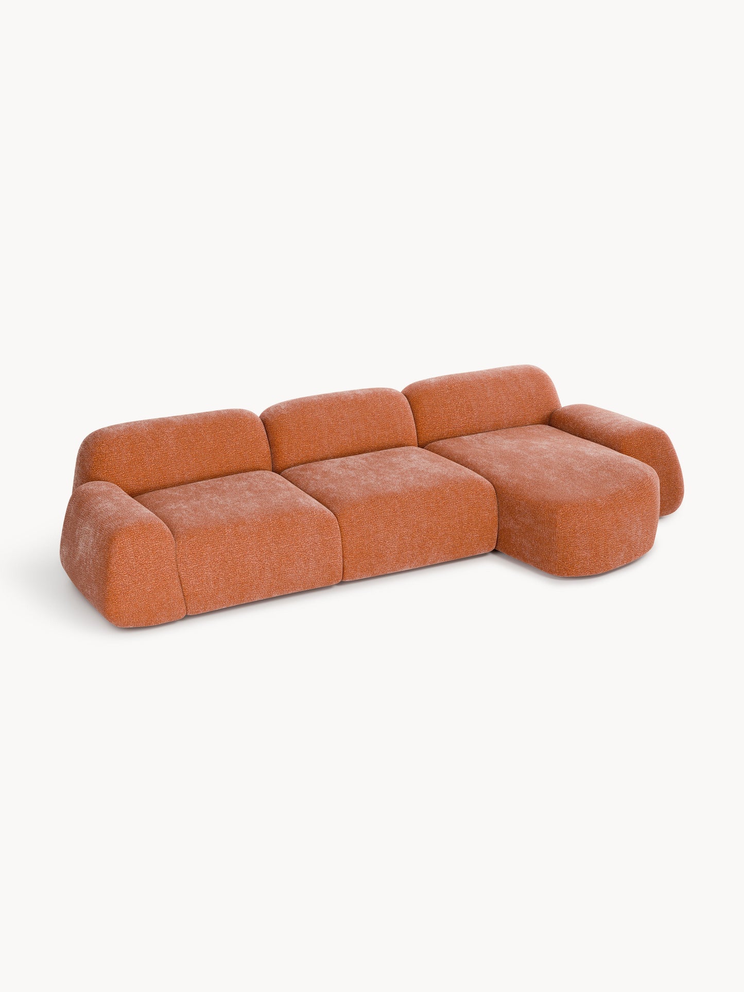 Wolnera Modular Teddy Corner Sofa (4-Seater)
