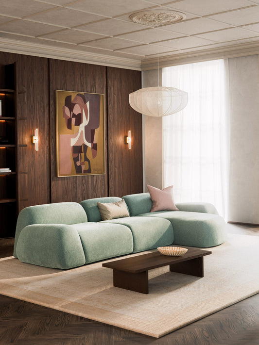 Wolnera Modular Teddy Corner Sofa (4-Seater)