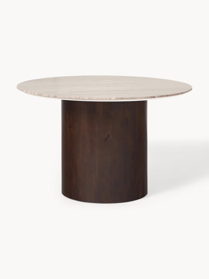 Abbenda Round Marble Dining Table, Ø 120 cm