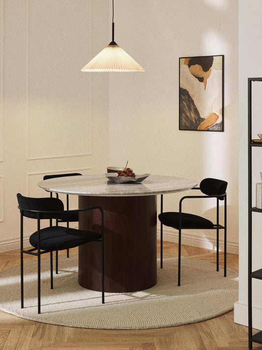Abbenda Round Marble Dining Table, Ø 120 cm