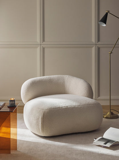 Alborea Lounge Chair in Teddy Fur
