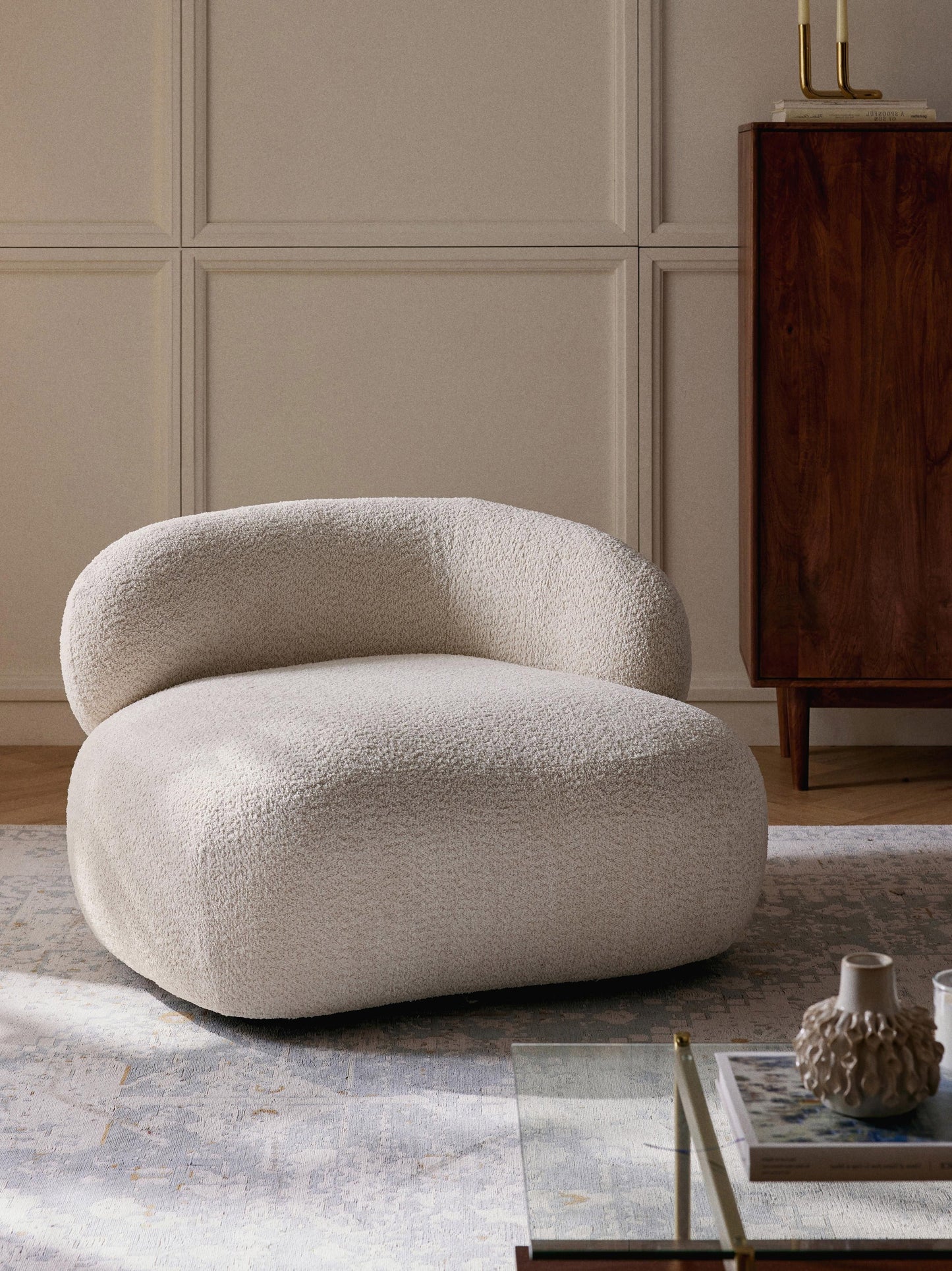 Alborea Teddy Bouclé Lounge Chair