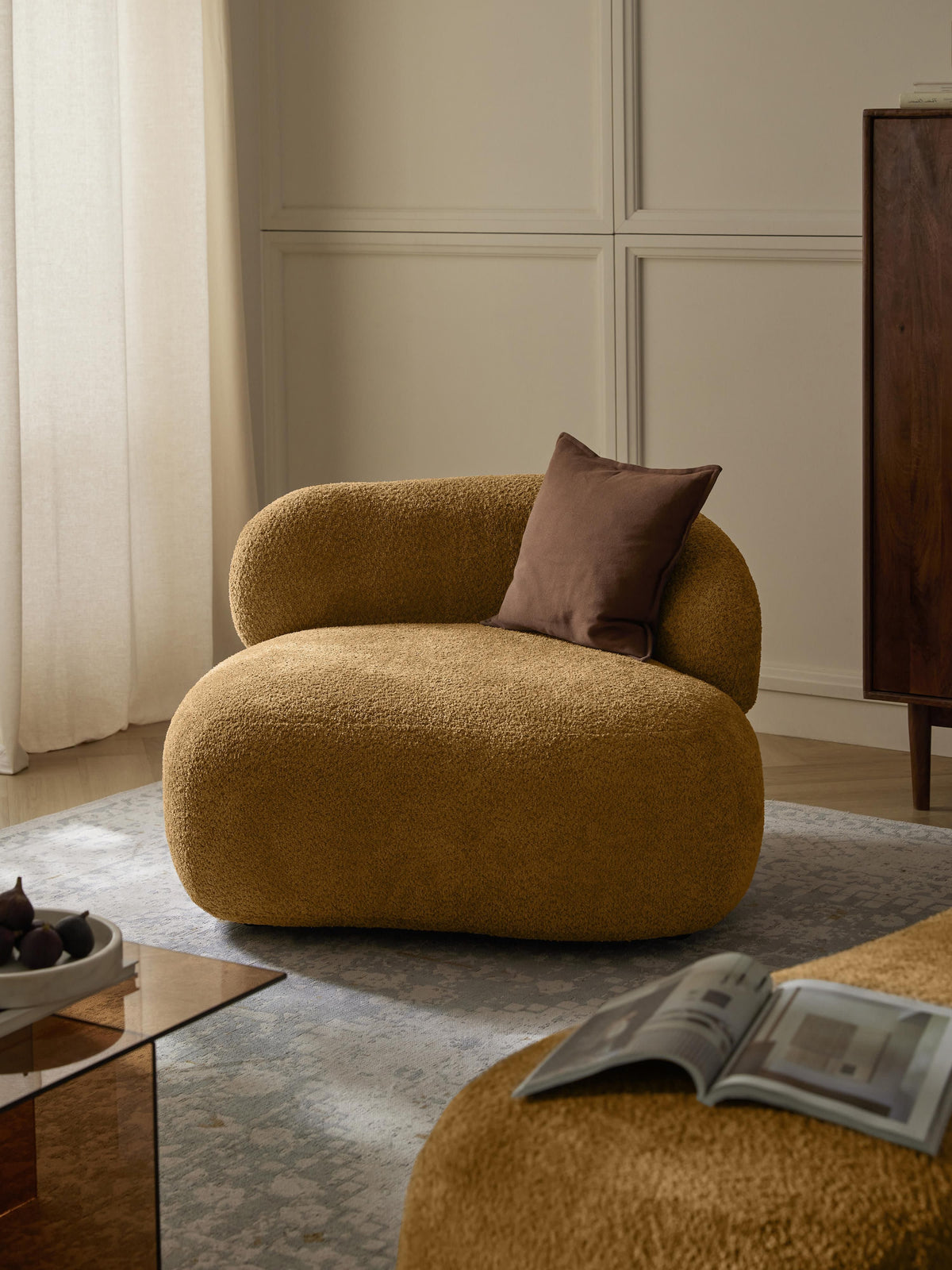 Alborea Teddy Bouclé Lounge Chair