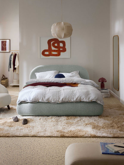 Alborea Upholstered Bouclé Bed