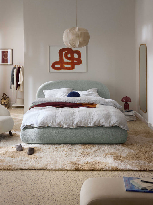 Alborea Upholstered Bouclé Bed