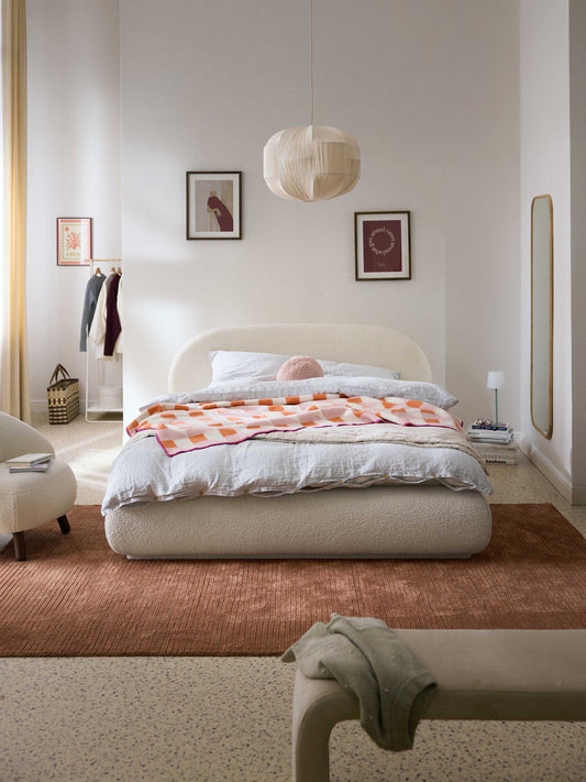 Alborea Upholstered Bouclé Bed