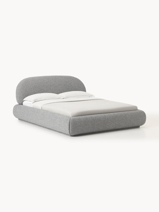 Alborea Upholstered Bouclé Bed with Storage