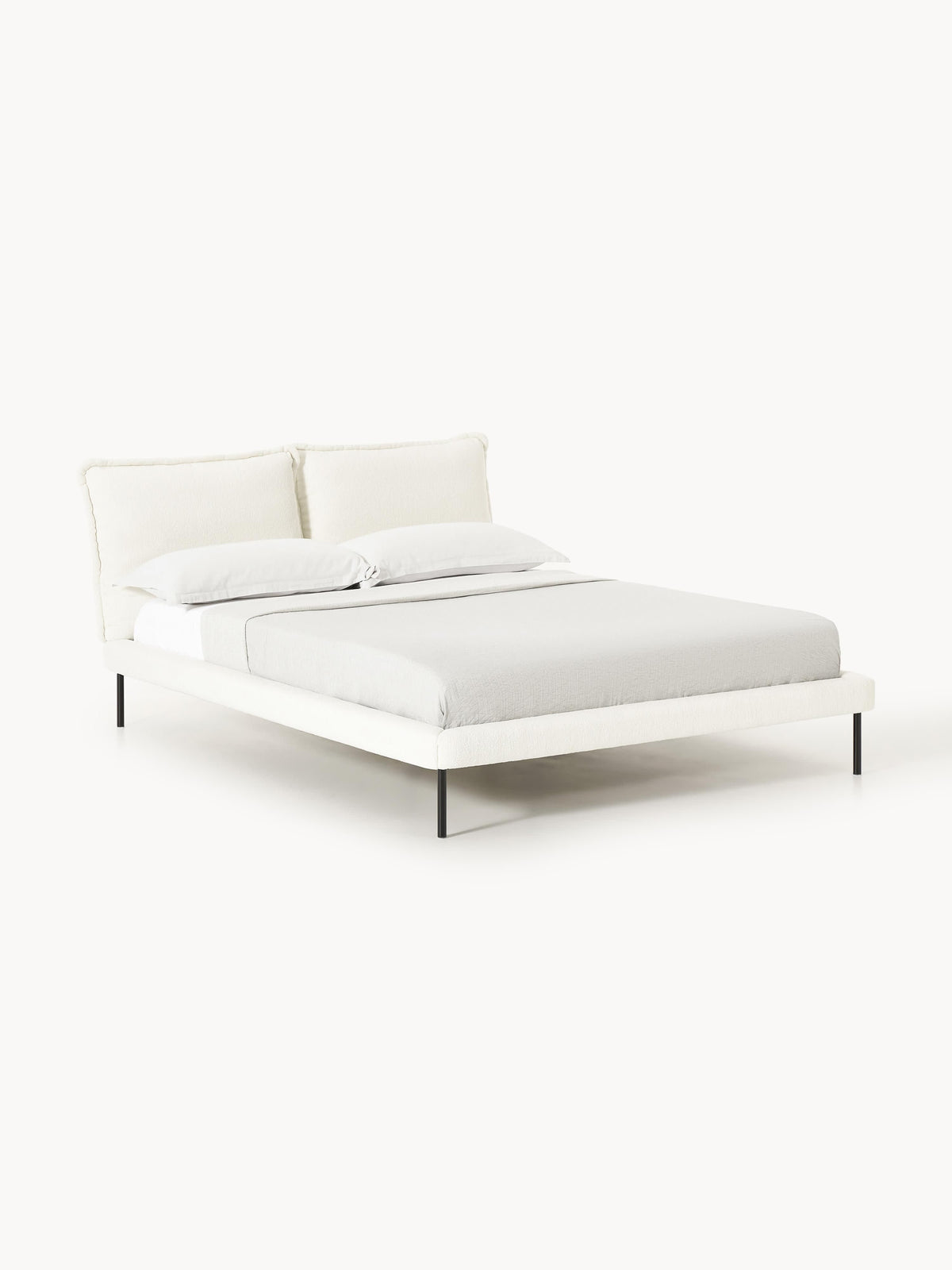 Ameliska Upholstered Teddy Bouclé Bed