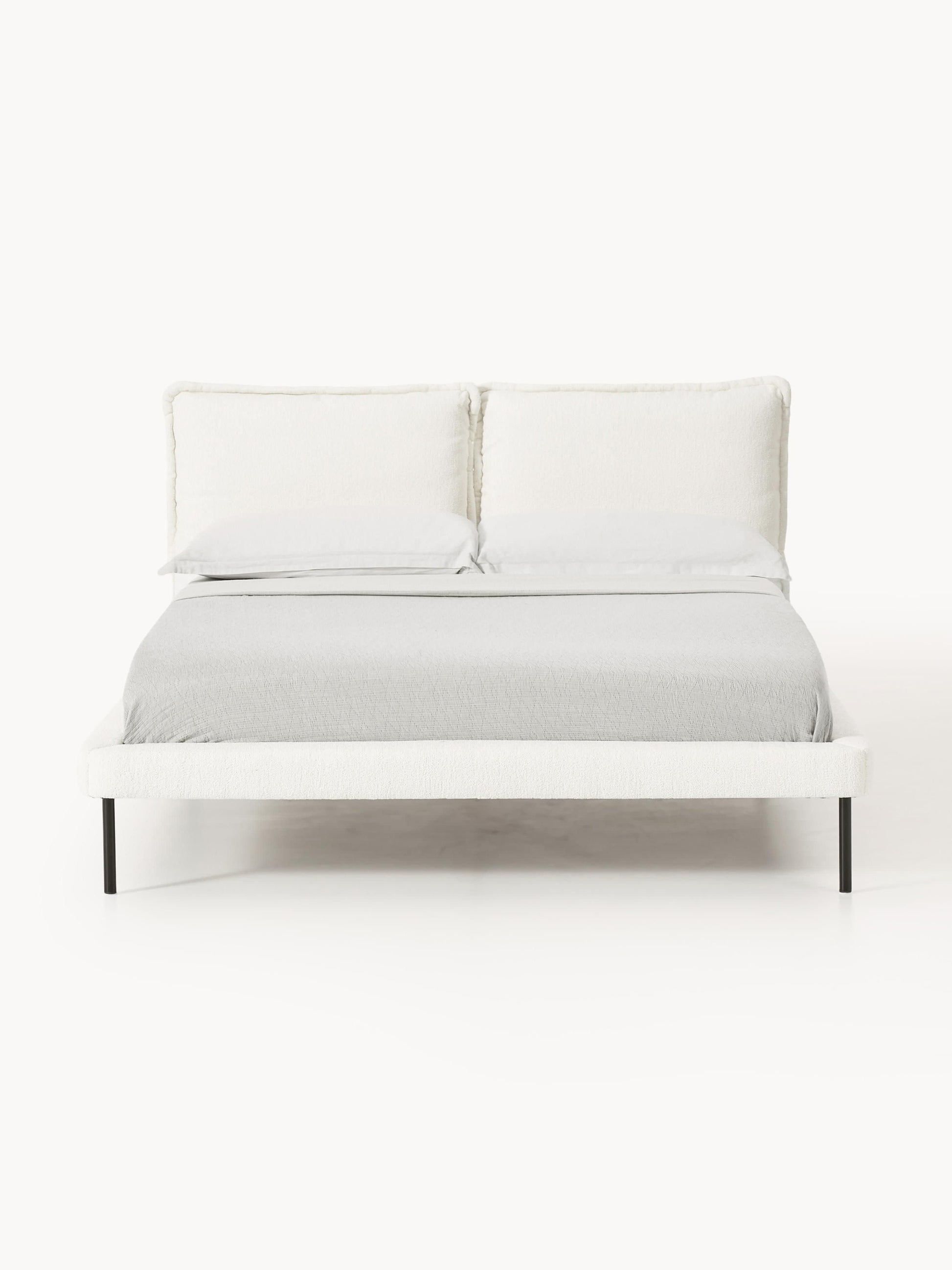 Ameliska Upholstered Teddy Bouclé Bed