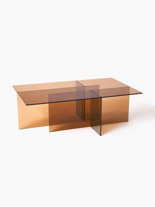 Anouska Glass Coffee Table, W 102 cm