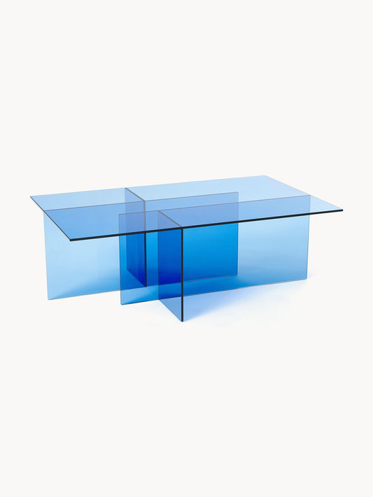 Anouska Glass Coffee Table, W 102 cm