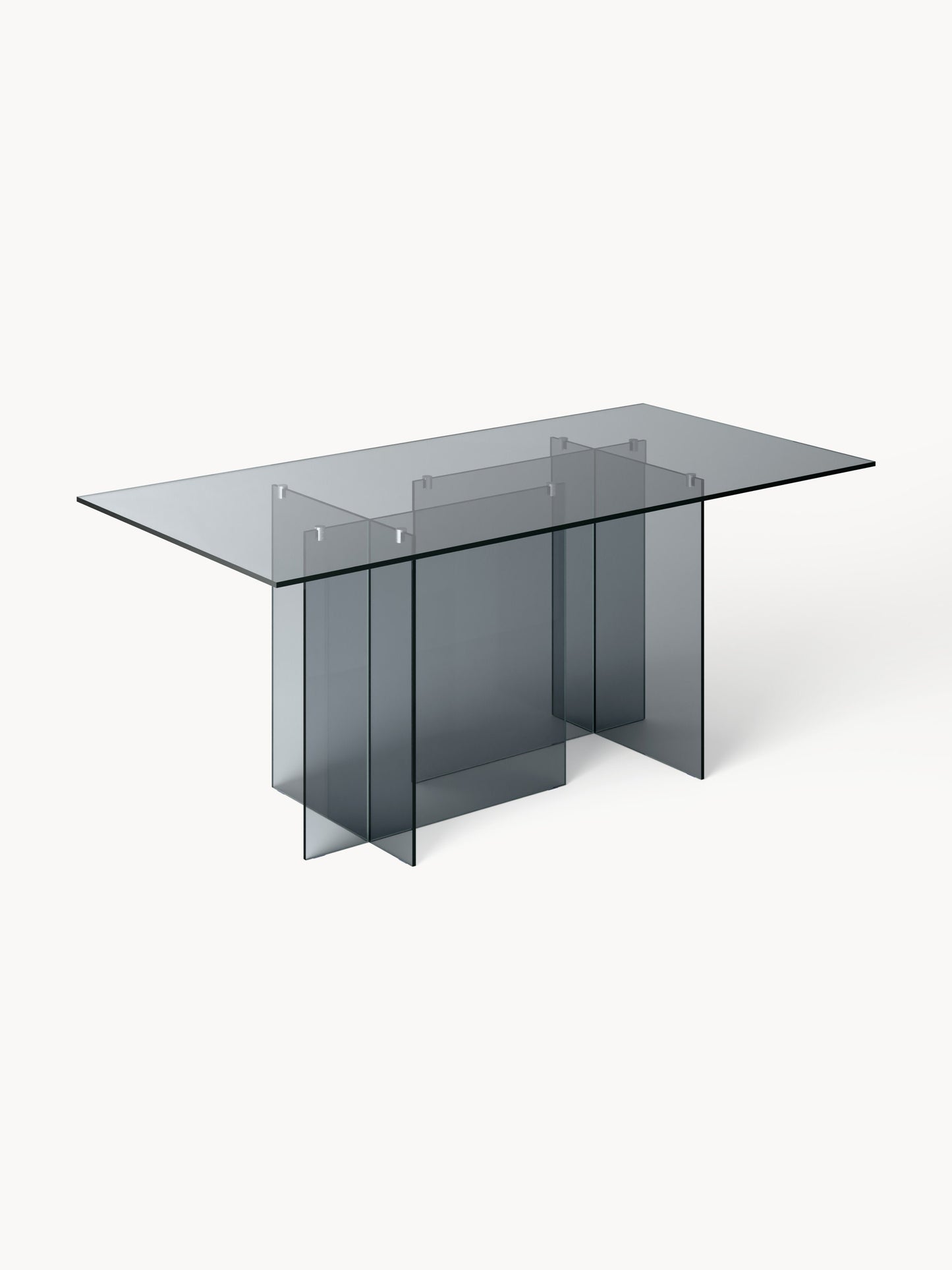 Anouska Glass Dining Table, 180 x 90 cm