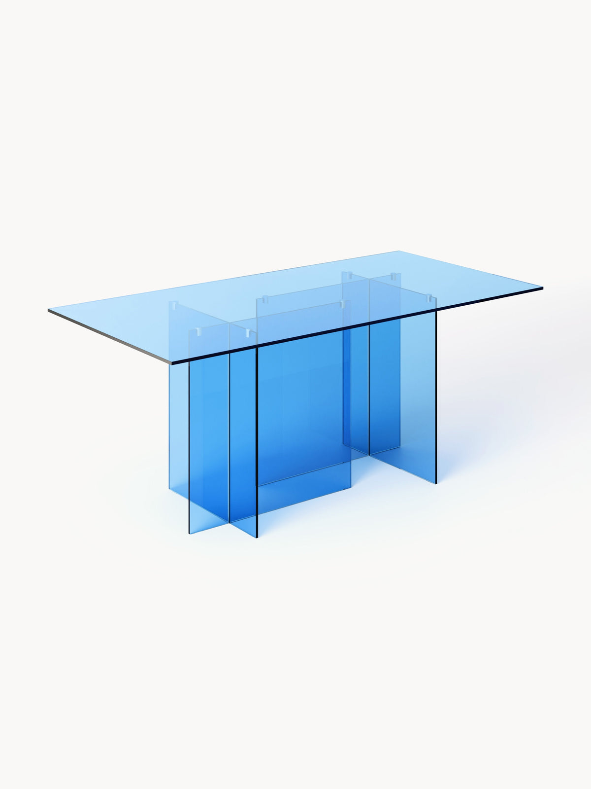 Anouska Glass Dining Table, 180 x 90 cm
