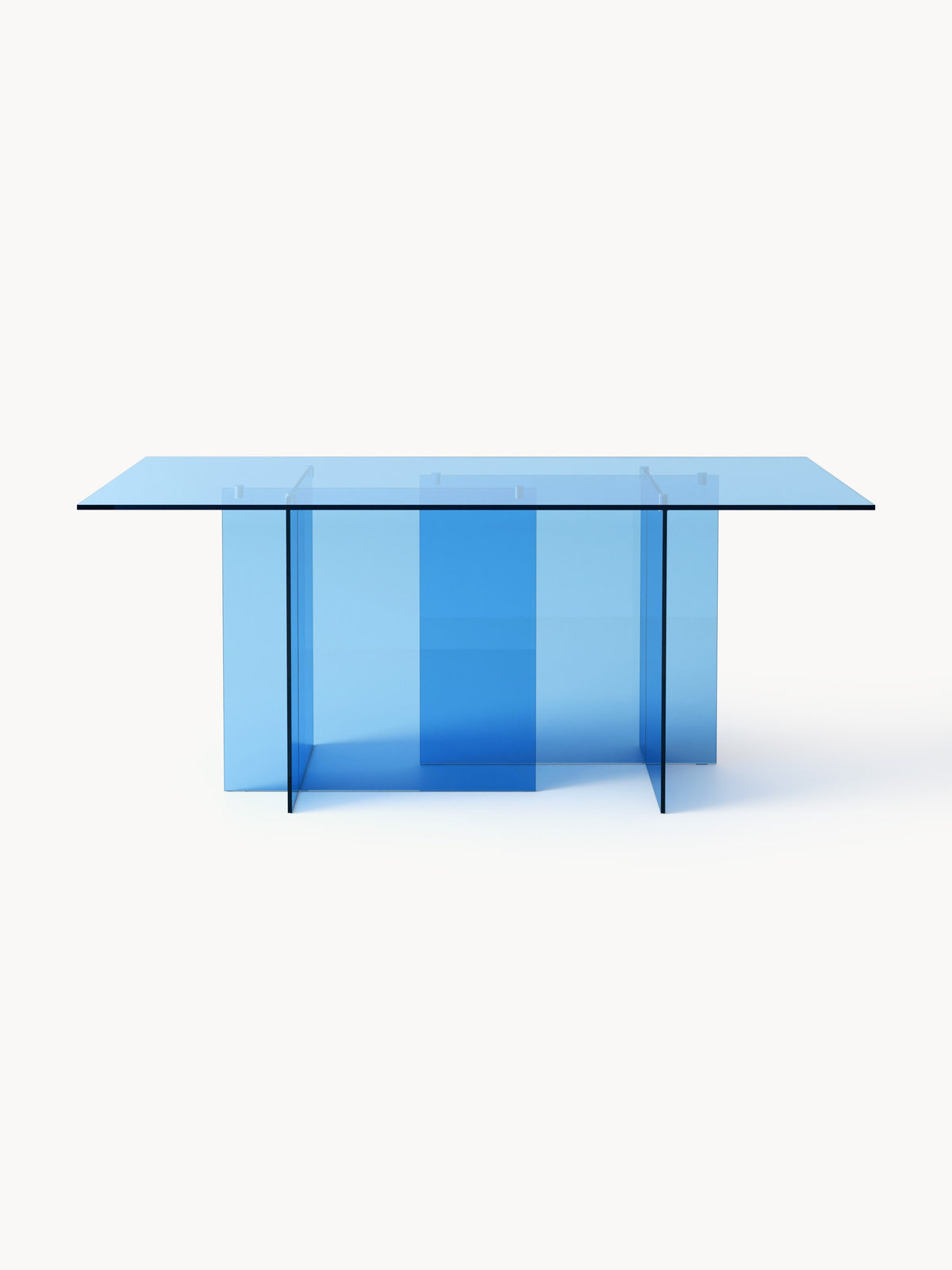 Anouska Glass Dining Table, 180 x 90 cm