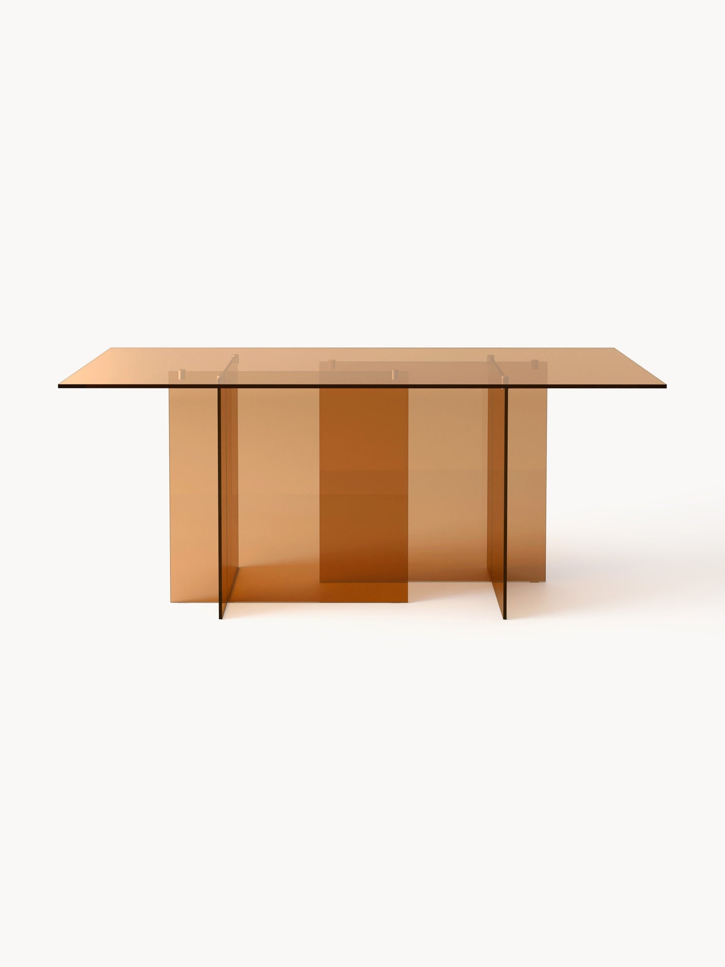 Anouska Glass Dining Table, 180 x 90 cm