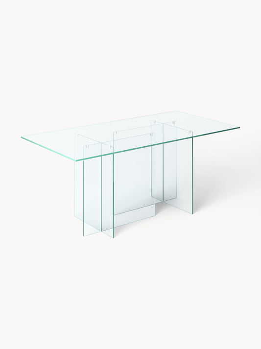 Anouska Glass Dining Table, 180 x 90 cm