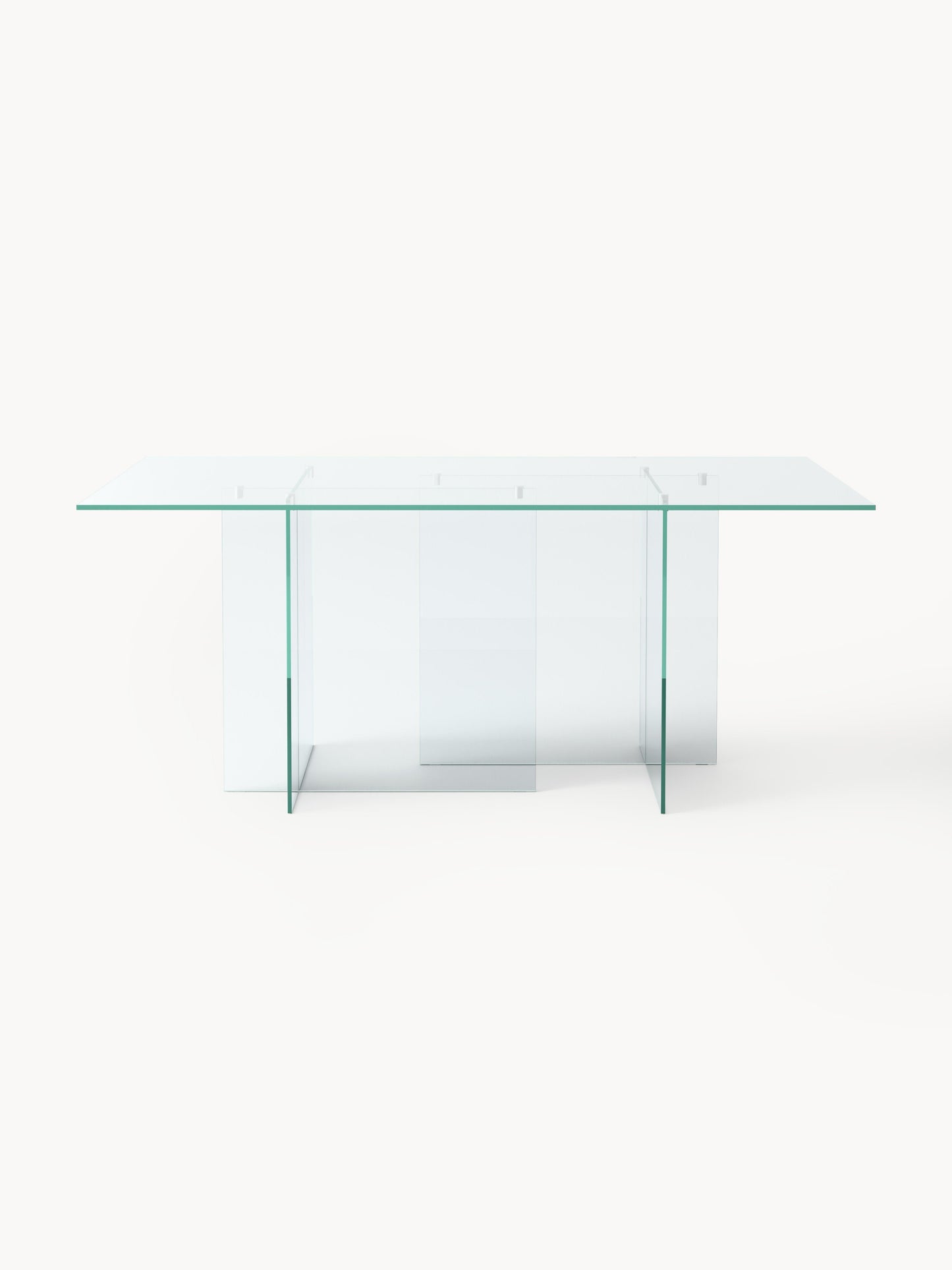 Anouska Glass Dining Table, 180 x 90 cm
