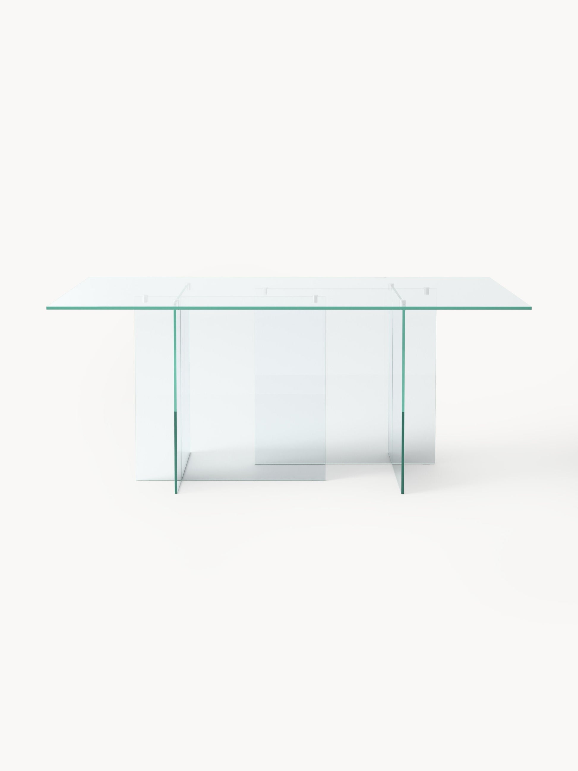 Anouska Glass Dining Table, 180 x 90 cm