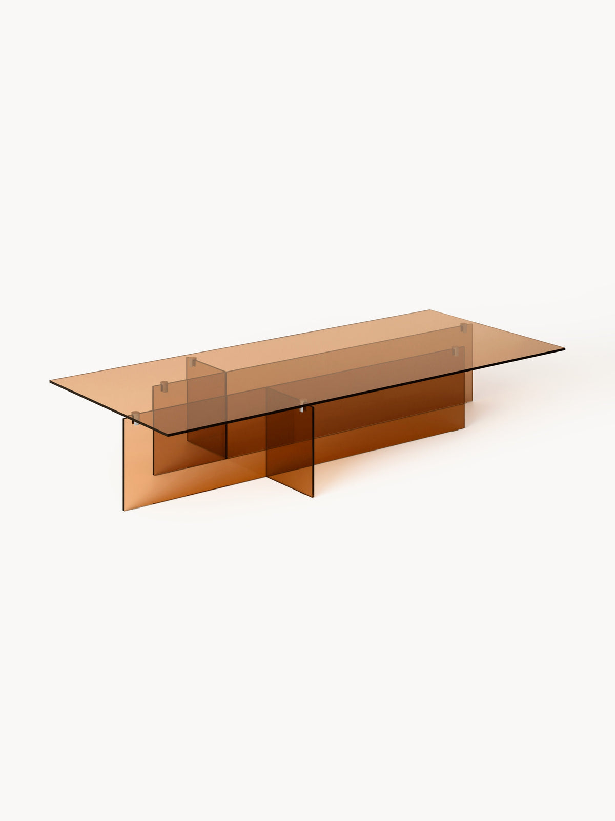 Anouska Large Glass Coffee Table, W 160 cm