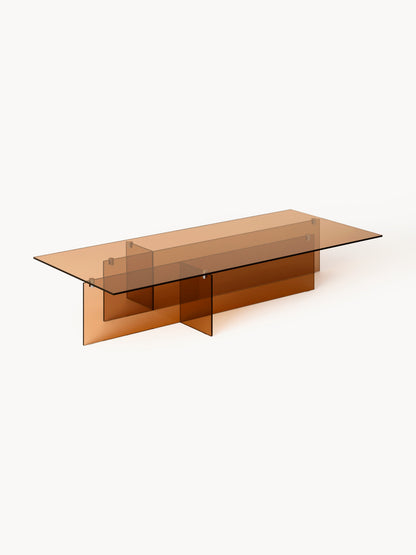 Anouska Large Glass Coffee Table, W 160 cm